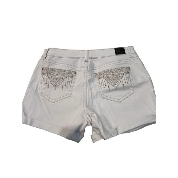 Love Indigo Pants - NWT Vintage Love Indigo White Jean Shorts Dream Catcher Pockets Embellished Boho